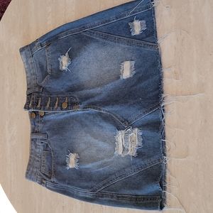 Shein denim skirt, Size S